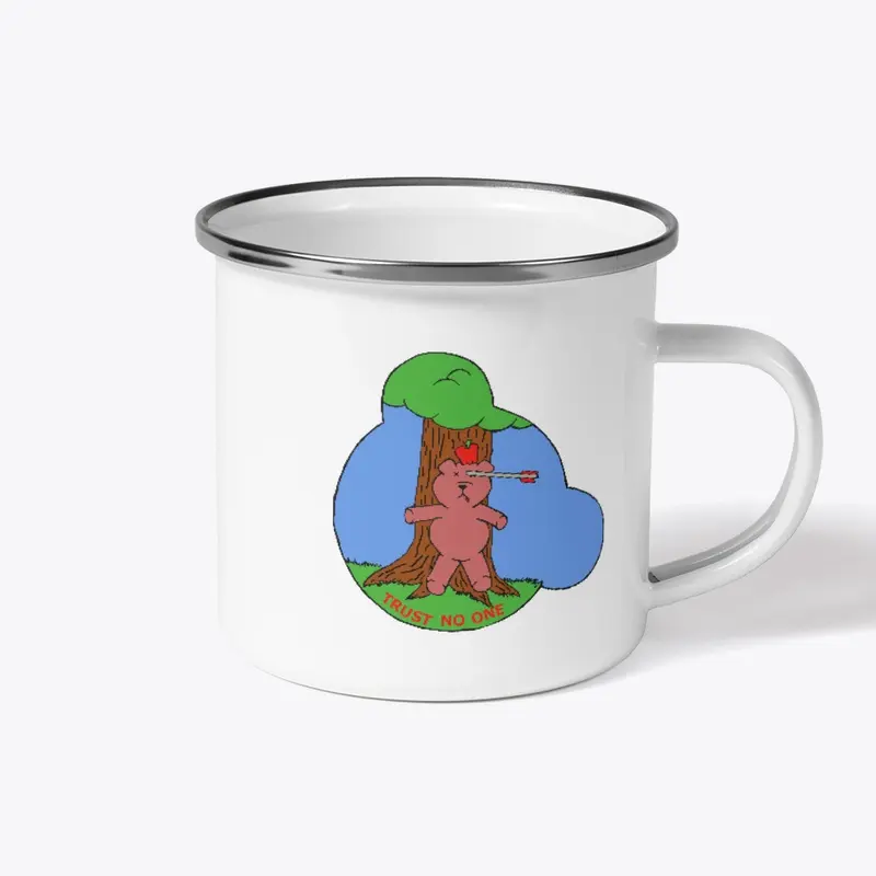 Trust No One Beady Bear Mug